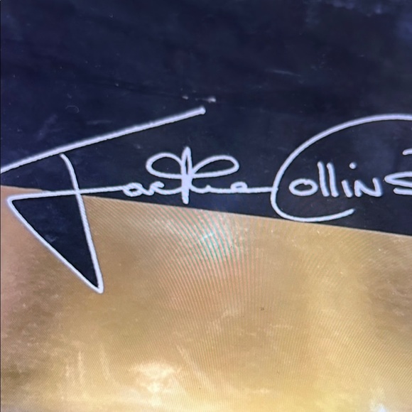 Vintage 1994 Jackie Collin’s Gold and Black Champagne Flute Set - Picture 2 of 16